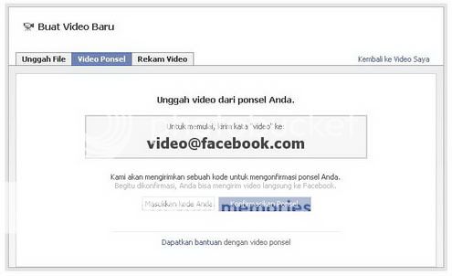 cara mengirim video ke facebook melalui handphone / mobile phone