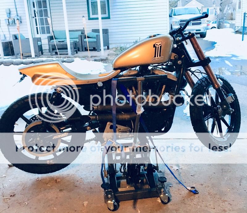 Sportster Street Tracker GSXR Fork Swap! ChopCult